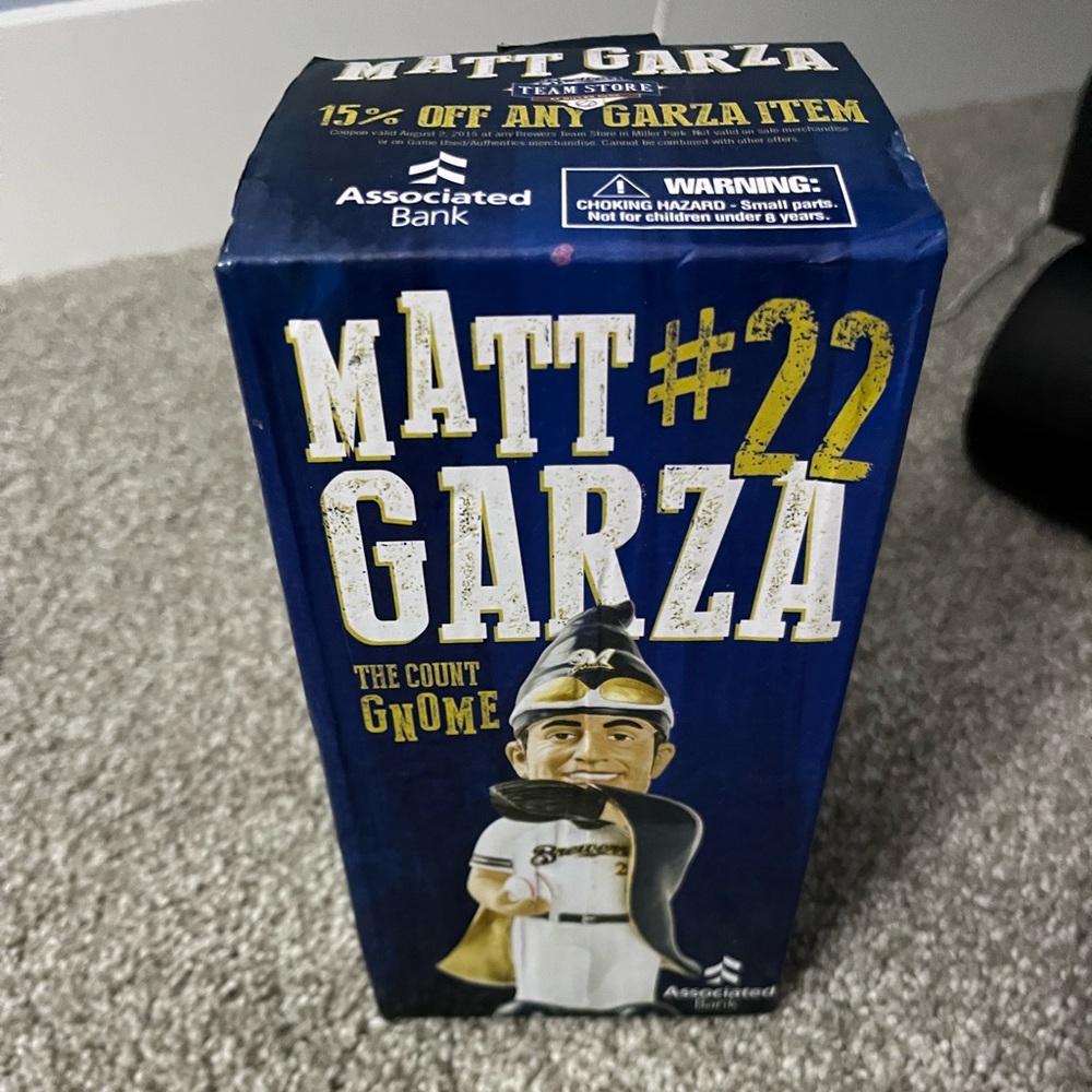 🛍Matt Garza #22 Milwaukee Brewers The Count Gnome